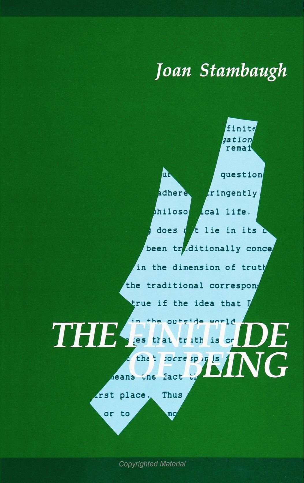 The Finitude of Being