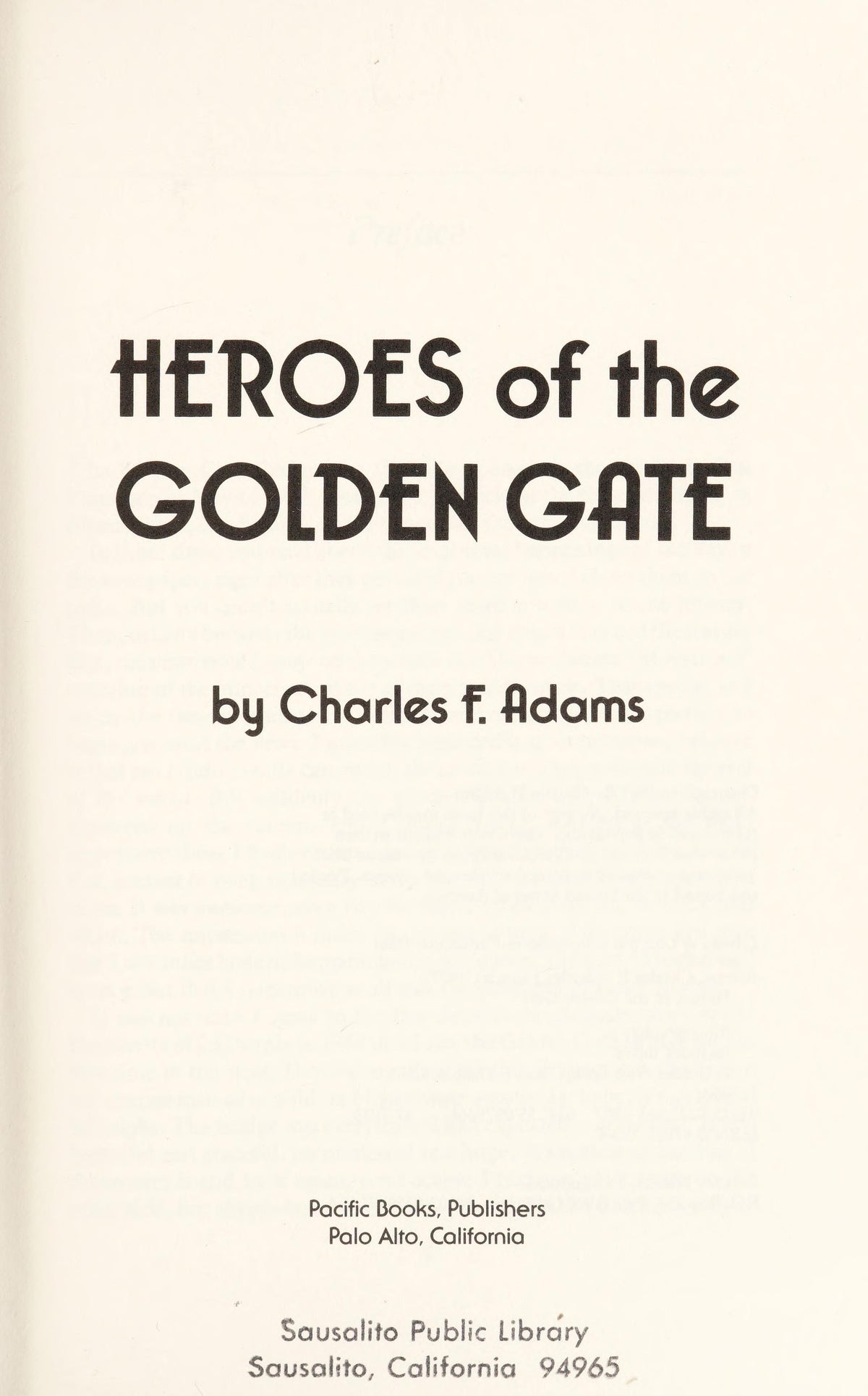 Heroes of the Golden Gate