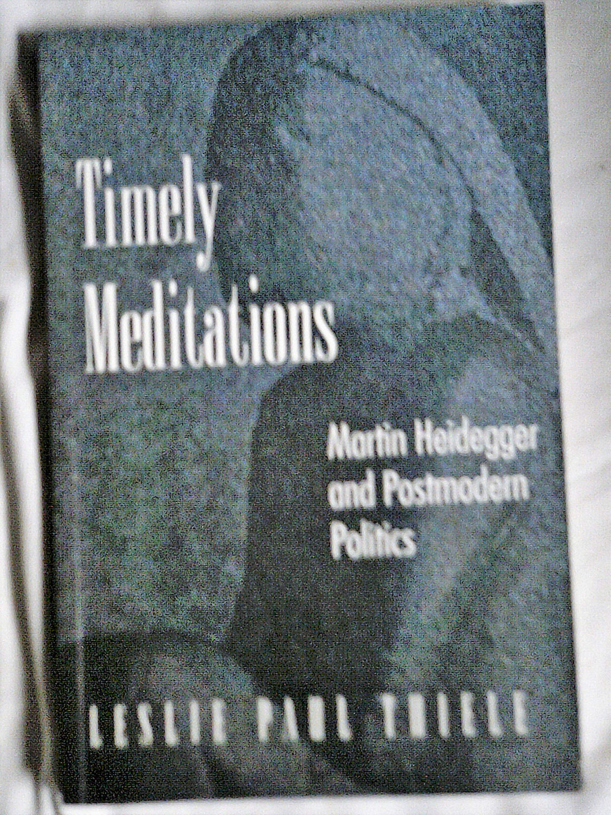 Timely meditations: Martin Heidegger and postmodern politics