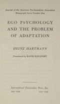 Ego Psychology and the Problem of Adaptation