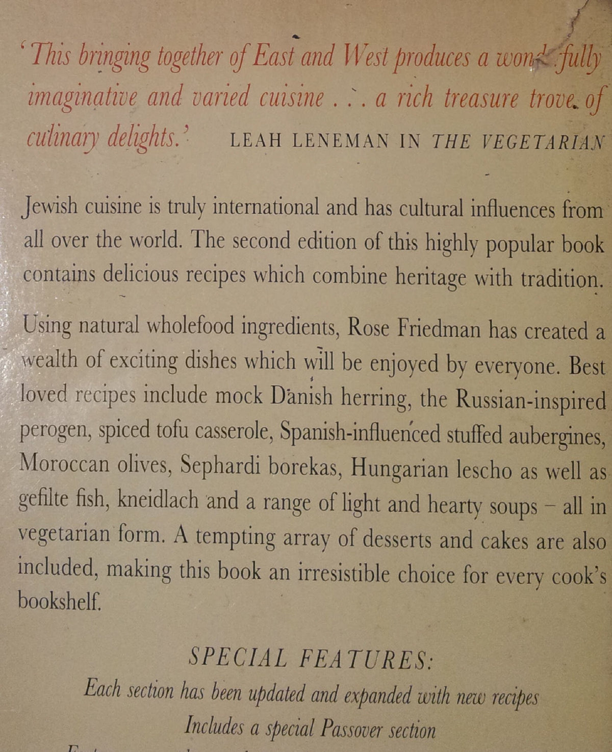 Jewish Vegetarian Cooking